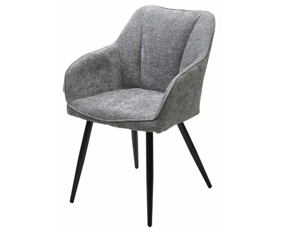 Стул REFLET 3018-17 серый, шенилл / черный каркас, ®DISAUR | Интернет магазин мебели и декора LifeDekor