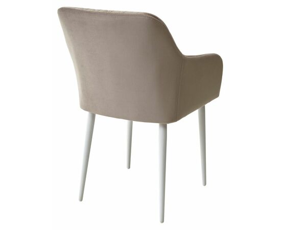 Стул BRANDY-X ЛАТТЕ #25 / белый каркас, велюр М-City, изображение 4 | Интернет магазин мебели и декора LifeDekor