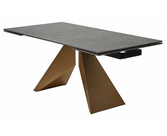 Стол ALES 180 BLACK GRAVE SOLID CERAMIC, керамика / бронзовый М-City | Интернет магазин мебели и декора LifeDekor