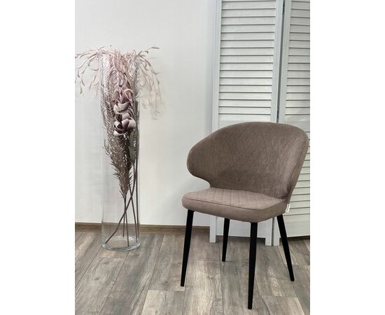 Стул ХИЛТОН, цвет B5 Капучино, велюр / черный каркас М-City, изображение 3 | Интернет магазин мебели и декора LifeDekor