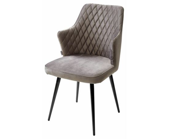 Стул HERMAN 360 град. ГРАФИТ #14, велюр / черный каркас М-City | Интернет магазин мебели и декора LifeDekor