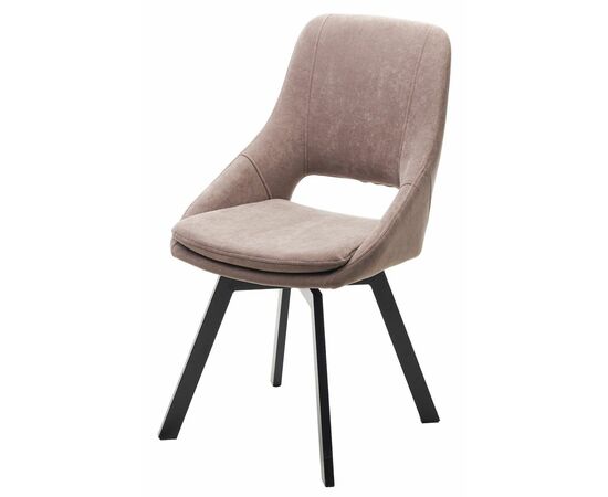 Стул ASP, цвет B5 Капучино, велюр / черный каркас, поворот.360 град. М-City | Интернет магазин мебели и декора LifeDekor