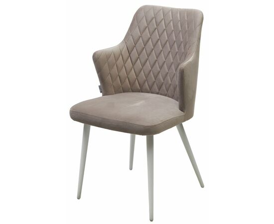 Стул HERMAN ЛАТТЕ #25, велюр / белый каркас М-City | Интернет магазин мебели и декора LifeDekor