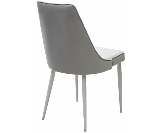 Стул NEPAL-P СВЕТЛО-СЕРЫЙ BM-4, велюр/ белый каркас М-City, изображение 5 | Интернет магазин мебели и декора LifeDekor