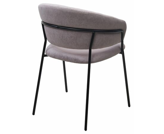 Стул ГЕММА, цвет RAIN 10 lavanda, велюр / черный каркас М-City, изображение 7 | Интернет магазин мебели и декора LifeDekor