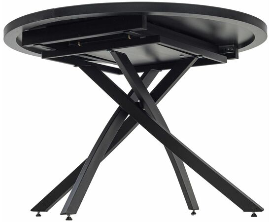 Стол ДАРИО D110 раскладной Черный, стекло/ Черный каркас М-City, изображение 8 | Интернет магазин мебели и декора LifeDekor