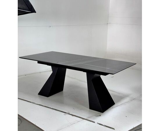 Стол БОГАРТ 200 TITANIUM BLACK PULIDO, керамика / Черный М-City, изображение 3 | Интернет магазин мебели и декора LifeDekor