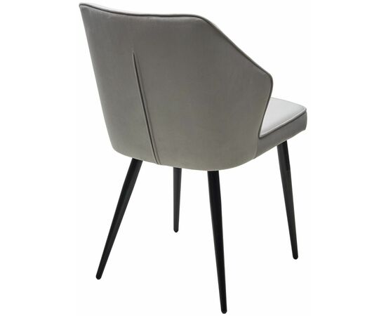 Стул SEATTLE-V СВЕТЛО-СЕРЫЙ BM-4, велюр / черный каркас М-City, изображение 4 | Интернет магазин мебели и декора LifeDekor