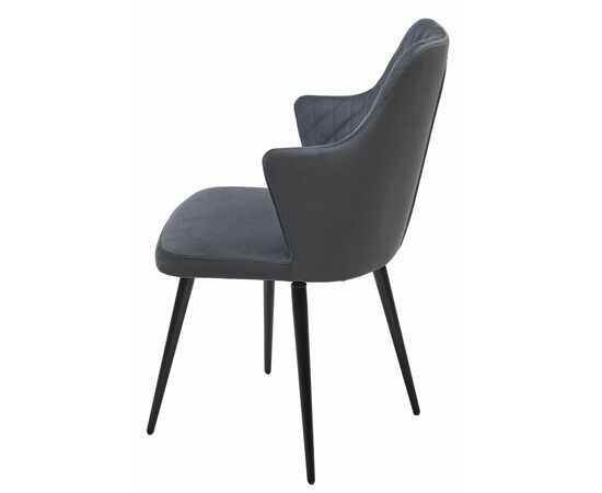 Стул HERMAN 360 град. Barkhat 3 Графит, велюр без "пальчиковый" / черный каркас М-City, изображение 6 | Интернет магазин мебели и декора LifeDekor