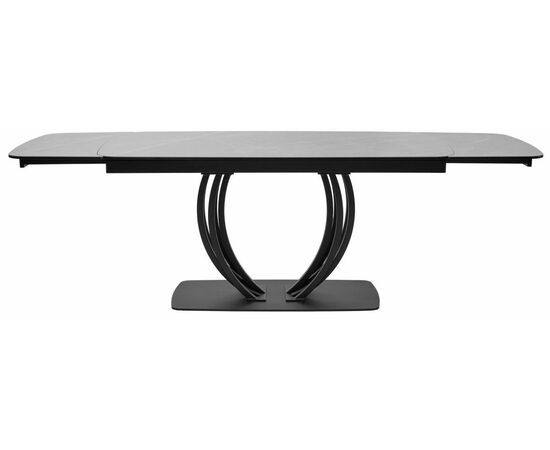 Стол MATERA 160 KL-136 Серый мрамор матовый, итальянская керамика/ черный каркас М-City, изображение 10 | Интернет магазин мебели и декора LifeDekor