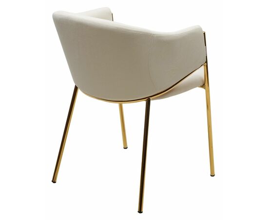 Стул DILL MOMO-01 молочный, велюр "беспальчиковый"/ золотой каркас М-City, изображение 7 | Интернет магазин мебели и декора LifeDekor