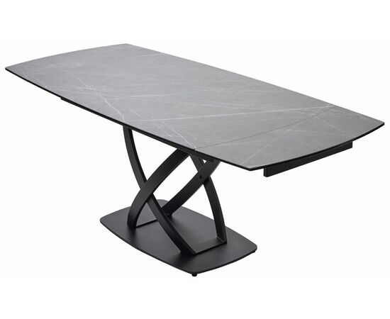 Стол FOGGIA 140 KL-136 Серый мрамор матовый, итальянская керамика/ черный каркас М-City, изображение 8 | Интернет магазин мебели и декора LifeDekor