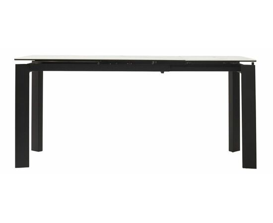 Стол CORNER 120 HIGH GLOSS STATUARIO керамика/ черный каркас М-City, изображение 2 | Интернет магазин мебели и декора LifeDekor