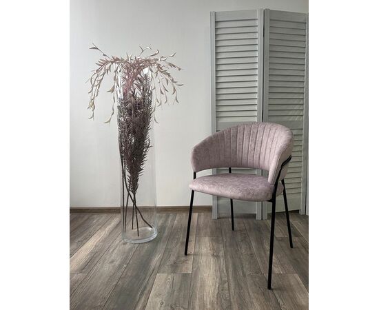 Стул ГЕММА, цвет RAIN 10 lavanda, велюр / черный каркас М-City, изображение 4 | Интернет магазин мебели и декора LifeDekor