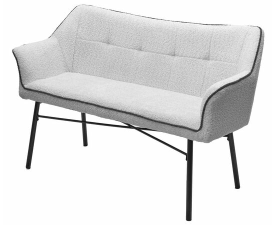 Скамья BERGAMO UF998-14 светло-серый, букле / UF998-16 темно-серый / Товарный знак DISAUR | Интернет магазин мебели и декора LifeDekor