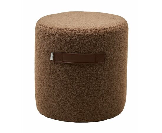 Пуф для гостиной HARTA NINI-02 Тауп, teddy  / TKS-03 темно-коричневый, экокожа М-City | Интернет магазин мебели и декора LifeDekor