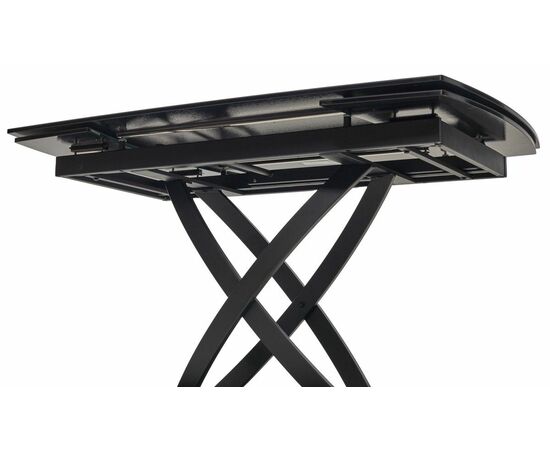 Стол FOGGIA 140 KL-116 Черный мрамор матовый, итальянская керамика/ черный каркас М-City, изображение 7 | Интернет магазин мебели и декора LifeDekor
