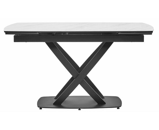 Стол FOGGIA 140 KL-99 Белый мрамор матовый, итальянская керамика/ черный каркас М-City, изображение 10 | Интернет магазин мебели и декора LifeDekor