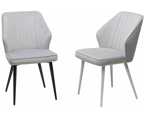 Стул SEATTLE-V СВЕТЛО-СЕРЫЙ BM-4, велюр / черный каркас М-City, изображение 5 | Интернет магазин мебели и декора LifeDekor