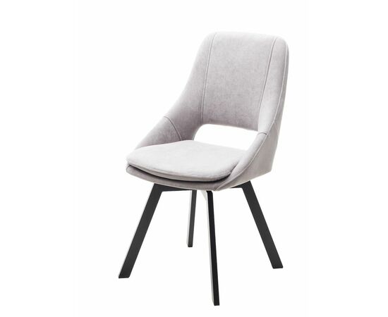 Стул ASP, цвет B22 Серый, велюр / черный каркас, поворот.360 град. М-City | Интернет магазин мебели и декора LifeDekor