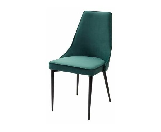 Стул NEPAL-P ЗЕЛЕНЫЙ #19, велюр/ черный каркас М-City | Интернет магазин мебели и декора LifeDekor