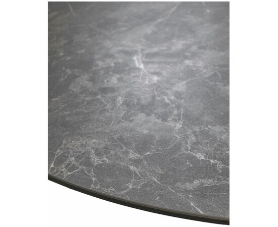 Стол AKSEL 130 цвет Mona Lisa Cерый мрамор, керамика, / Темно-серый каркас. ®DISAUR, изображение 11 | Интернет магазин мебели и декора LifeDekor