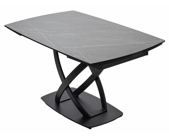 Стол FOGGIA 140 KL-136 Серый мрамор матовый, итальянская керамика/ черный каркас М-City, изображение 10 | Интернет магазин мебели и декора LifeDekor