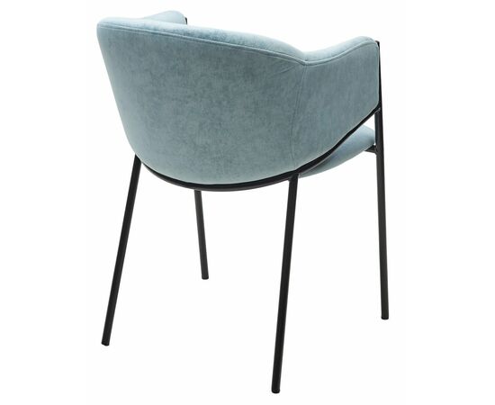 Стул ДИЛЛ, цвет RAIN 7 бриз, велюр / черный каркас М-City, изображение 8 | Интернет магазин мебели и декора LifeDekor