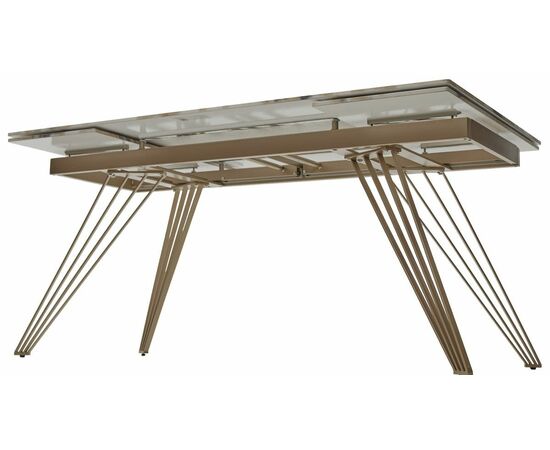 Стол ACERRA NEW 160 GRAND JADE SOLID CERAMIC/ каркас цвета шампань М-City, изображение 9 | Интернет магазин мебели и декора LifeDekor