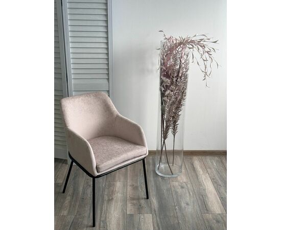 Стул АЛИСТЕР, цвет RAIN 2 какао велюр / черный каркас М-City, изображение 4 | Интернет магазин мебели и декора LifeDekor