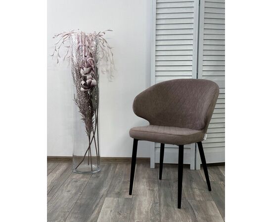 Стул ХИЛТОН, цвет B5 Капучино, велюр / черный каркас М-City, изображение 4 | Интернет магазин мебели и декора LifeDekor