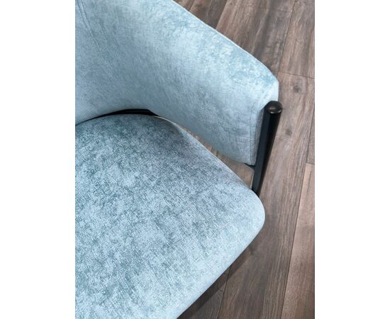 Стул ДИЛЛ, цвет RAIN 7 бриз, велюр / черный каркас М-City, изображение 6 | Интернет магазин мебели и декора LifeDekor