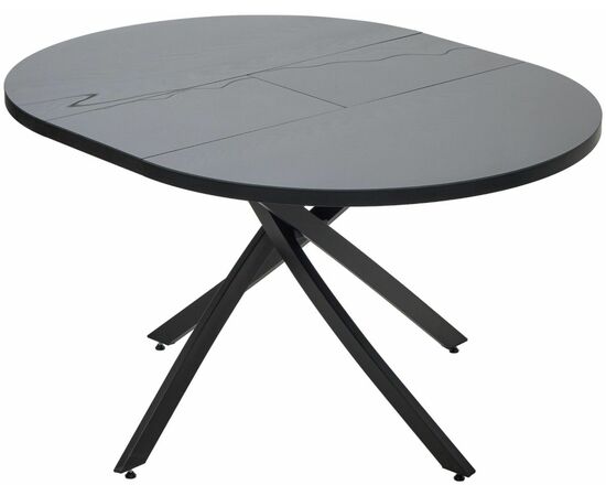 Стол ДАРИО D110 раскладной Черный, стекло/ Черный каркас М-City | Интернет магазин мебели и декора LifeDekor