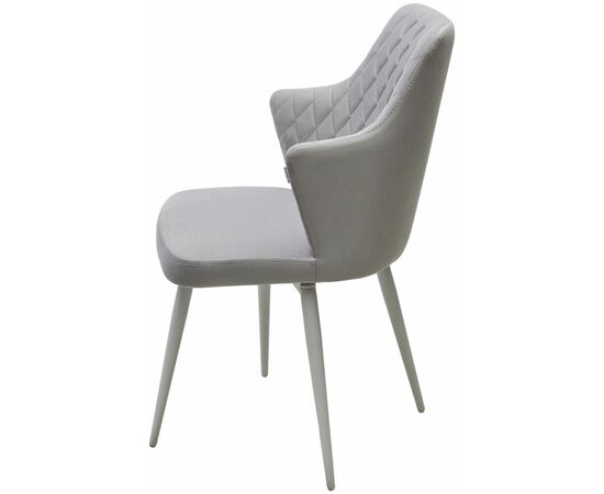 Стул HERMAN 360 град. BM-4 СВЕТЛО-СЕРЫЙ, велюр / белый каркас М-City, изображение 4 | Интернет магазин мебели и декора LifeDekor