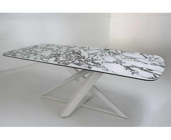 Стол VICENZA 220 BULGARI WHITE, керамика / белый М-City, изображение 4 | Интернет магазин мебели и декора LifeDekor