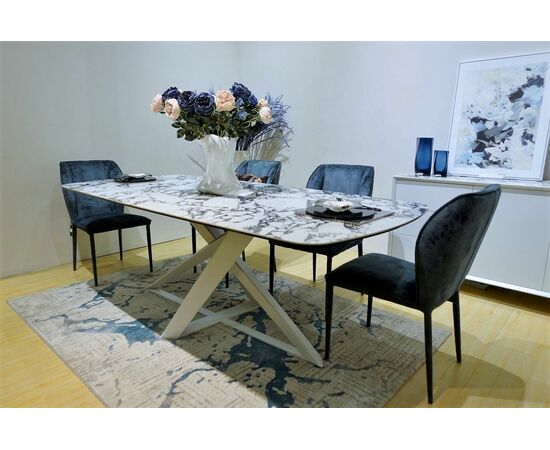 Стол VICENZA 220 BULGARI WHITE, керамика / белый М-City, изображение 10 | Интернет магазин мебели и декора LifeDekor