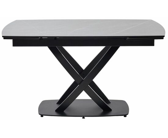 Стол FOGGIA 140 KL-136 Серый мрамор матовый, итальянская керамика/ черный каркас М-City, изображение 11 | Интернет магазин мебели и декора LifeDekor