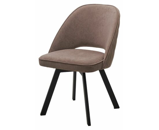 Стул DUNA, цвет B5 Капучино, велюр / черный каркас, поворот.360 град. М-City | Интернет магазин мебели и декора LifeDekor
