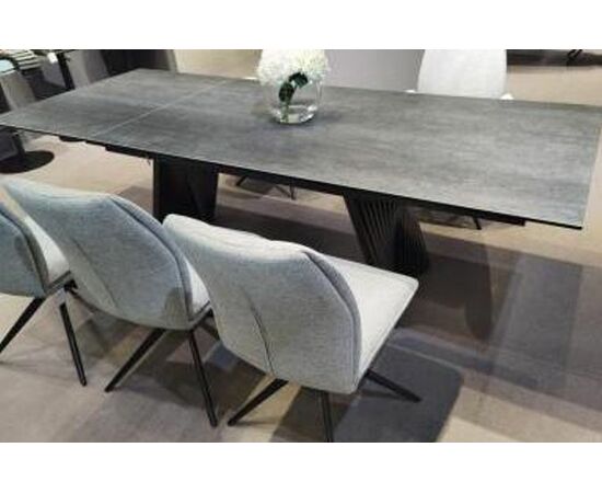 Стол YOAKIM 180 TL-102 Бежевый мрамор, испанская керамика / Темно-серый каркас, ®DISAUR, изображение 17 | Интернет магазин мебели и декора LifeDekor