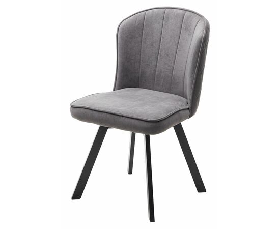 Стул MODE, цвет B28 Темно-серый, велюр / черный каркас, поворот.360 град. М-City | Интернет магазин мебели и декора LifeDekor