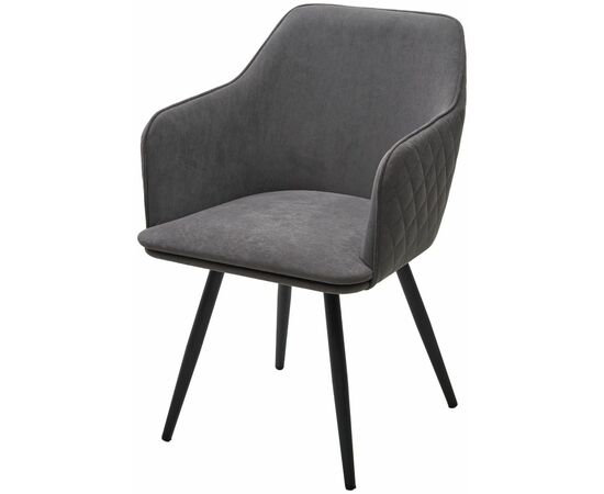 Стул FORT 360 град. поворот. B28 Темно-серый, велюр / черный каркас, М-City | Интернет магазин мебели и декора LifeDekor