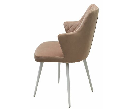 Стул HERMAN 360 град. БЕЖЕВЫЙ #5, велюр / белый каркас М-City, изображение 8 | Интернет магазин мебели и декора LifeDekor
