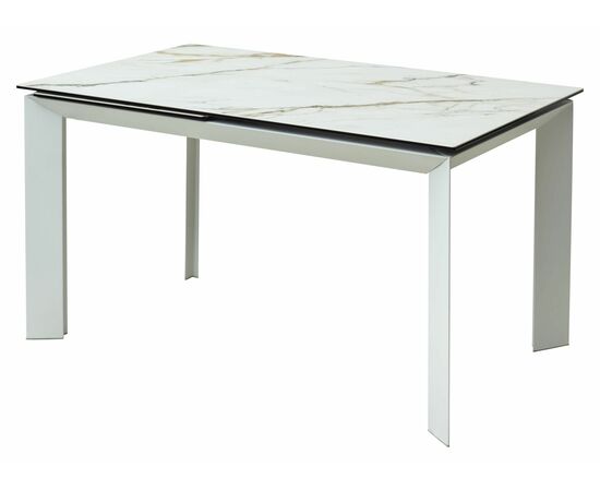 Стол CREMONA 160 KL-188 Контрастный мрамор / белый каркас М-City | Интернет магазин мебели и декора LifeDekor