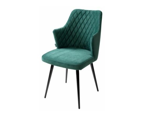 Стул HERMAN ЗЕЛЕНЫЙ #19, велюр / черный каркас М-City | Интернет магазин мебели и декора LifeDekor