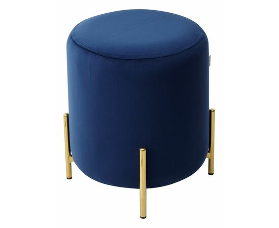 Пуф для гостиной RICE BLUVEL-86 NAVY BLUE / GOLD М-City | Интернет магазин мебели и декора LifeDekor