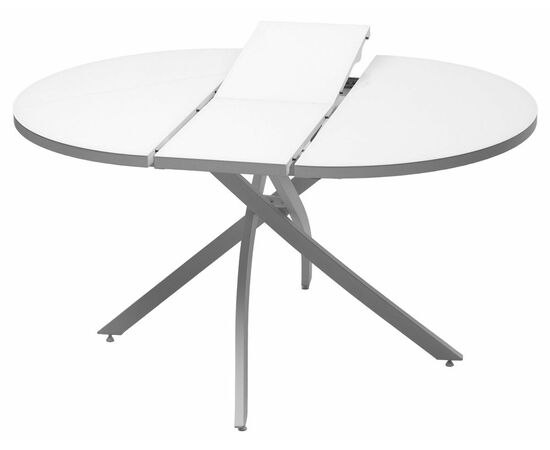 Стол ДАРИО D110 раскладной Белый, стекло/ Белый каркас М-City, изображение 10 | Интернет магазин мебели и декора LifeDekor