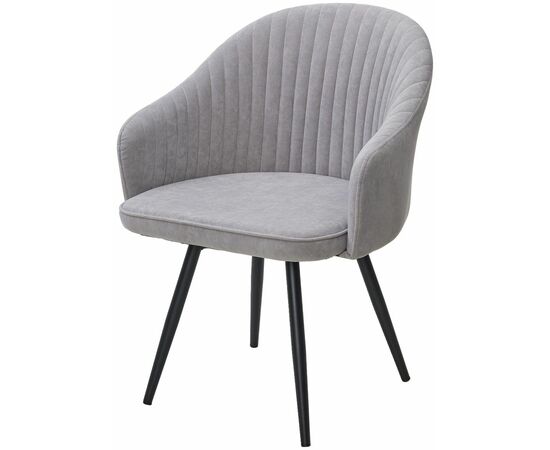 Стул AVIOR, 360 град. поворот. B22 Серый, велюр / черный каркас, М-City | Интернет магазин мебели и декора LifeDekor
