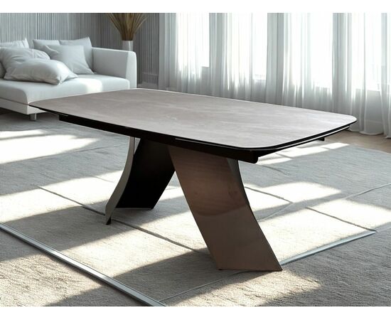 Стол YON 180 TL-109, испанская керамика / Шоколадное золото каркас, ®DISAUR, изображение 2 | Интернет магазин мебели и декора LifeDekor