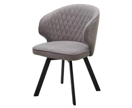 Стул SKAT, цвет B22 Серый, велюр / черный каркас, поворот.360 град. М-City | Интернет магазин мебели и декора LifeDekor