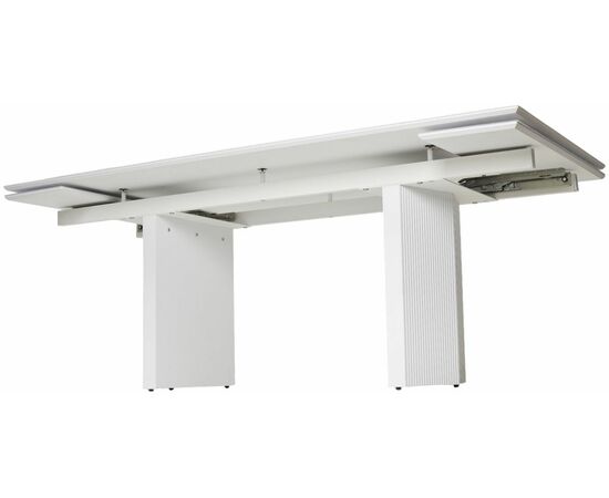 Стол МОЦАРТ 200 Белый мрамор, стекло / Белый М-City, изображение 10 | Интернет магазин мебели и декора LifeDekor